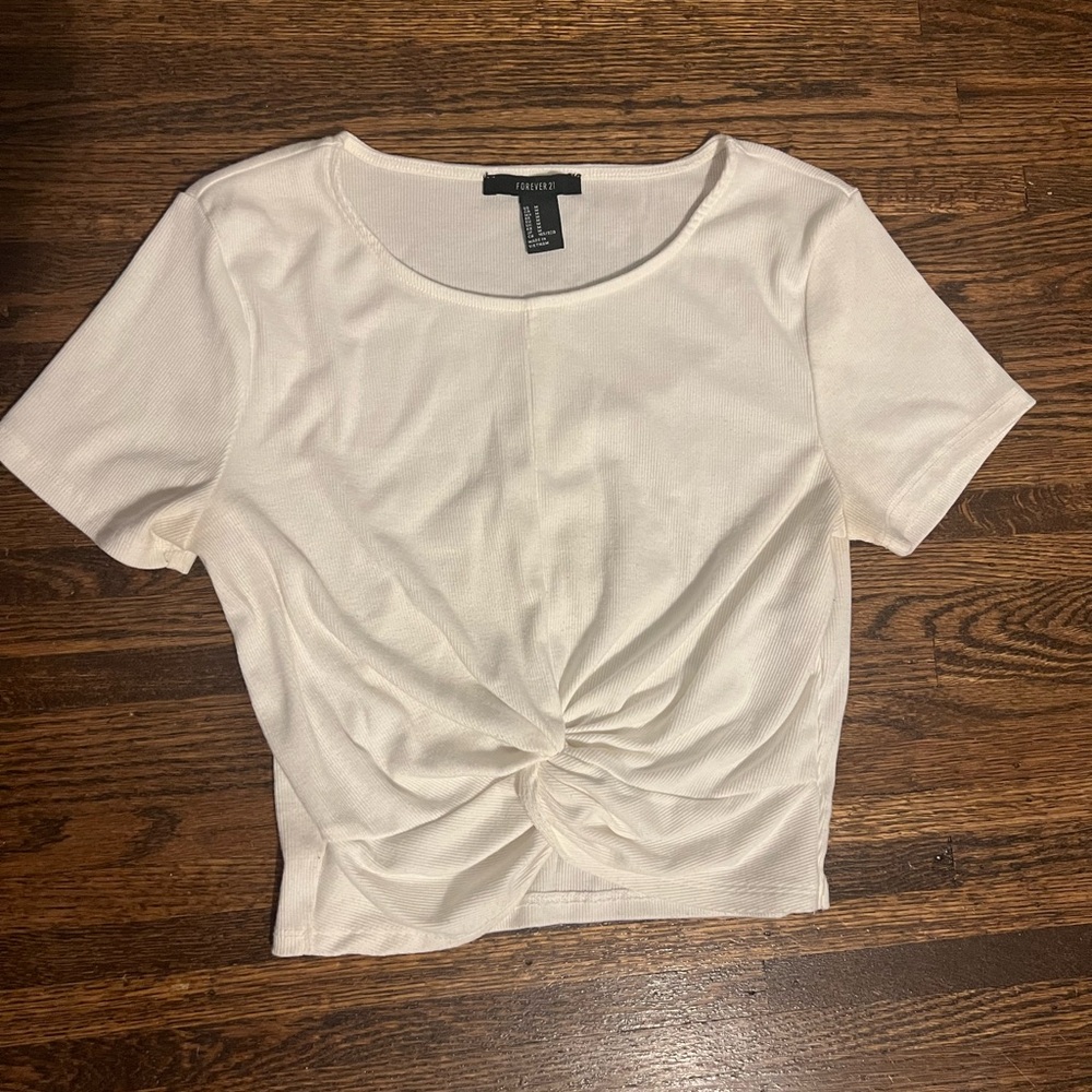 Forever 21 white crop top